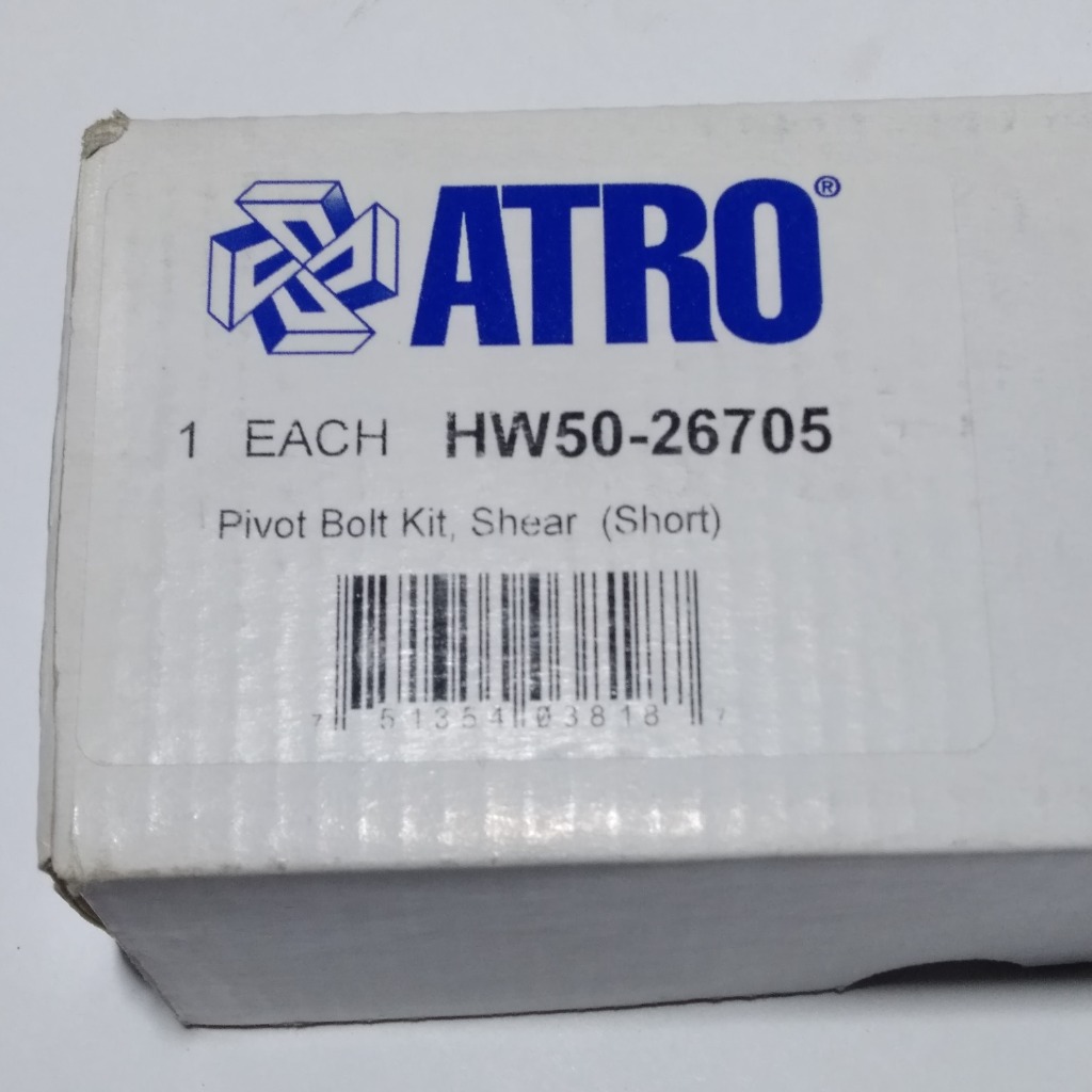 ATRO HW50-26705 Pivot Bolt Kit Shear 