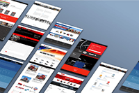 mobile webpage screenshot collage